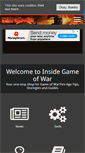 Mobile Screenshot of insidegameofwar.com